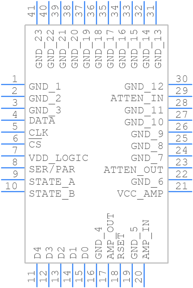 MAX2066ETL+ - Analog Devices - PCB symbol