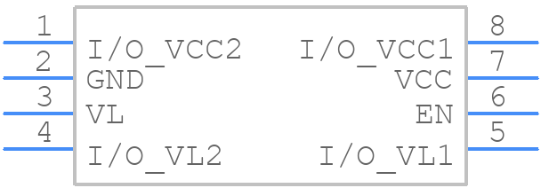 MAX3397EELA+ - Analog Devices - PCB symbol
