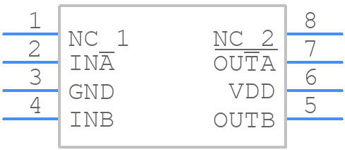 MAX4428CSA+T - Analog Devices - PCB symbol