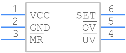 MAX6759UTWD3+T - Analog Devices - PCB symbol