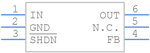 MAX8842ELT+ - Analog Devices - PCB symbol