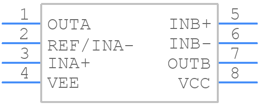 MAX9018BEKA+ - Analog Devices - PCB symbol
