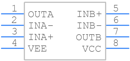 MAX9019EKA+ - Analog Devices - PCB symbol