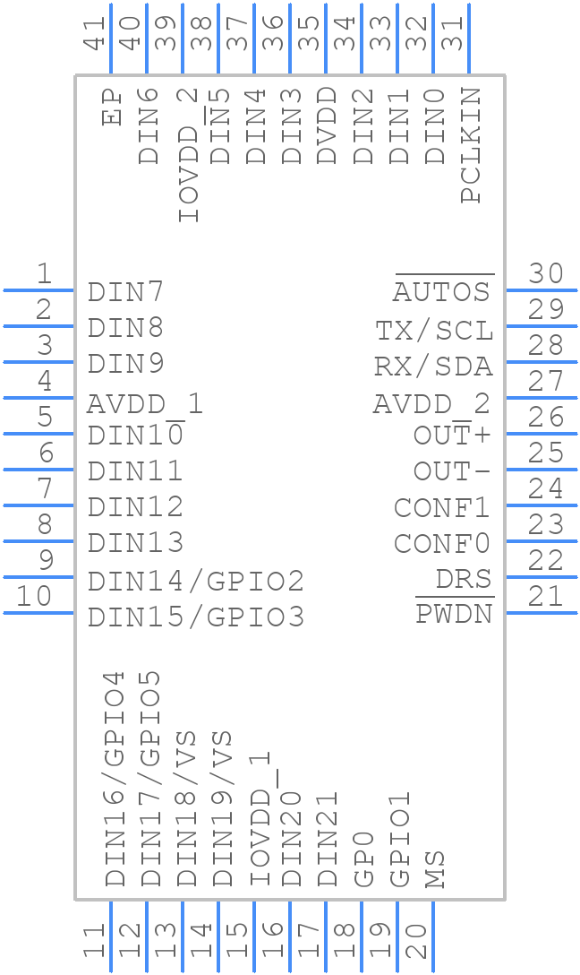 MAX9273GTL+ - Analog Devices - PCB symbol