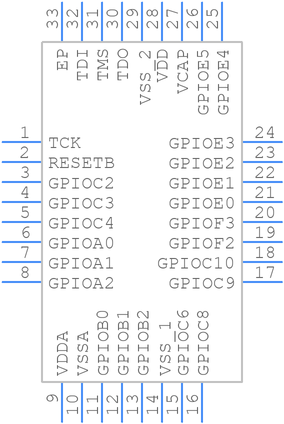 MC56F82743VFM - NXP - PCB symbol