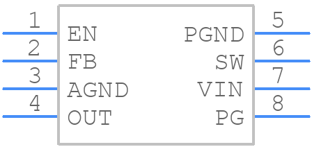 MP2160GQH-Z - Monolithic Power Systems (MPS) - PCB symbol