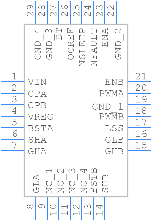 MP6528GR-Z - Monolithic Power Systems (MPS) - PCB symbol