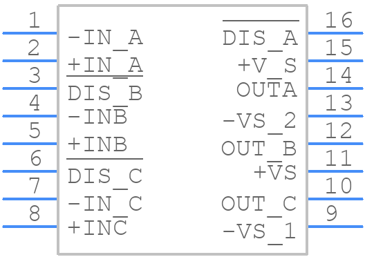 OPA3690IDG4 - Texas Instruments - PCB symbol