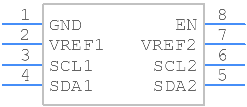PCA9306DCUR/BKN - Texas Instruments - PCB symbol