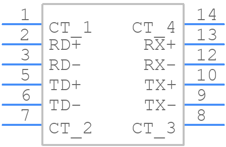 PE-69012 - Pulse Electronics - PCB symbol