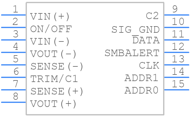QSDW035A0B41-HZ - OmniOn Power - PCB symbol
