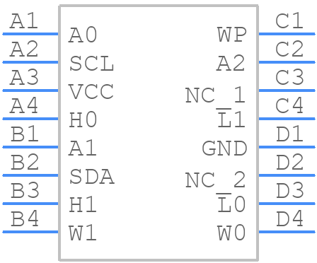 DS1845B-010+ - Analog Devices - PCB symbol