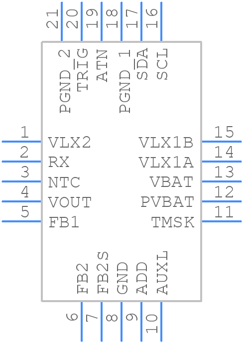 STCF03PNR - STMicroelectronics - PCB symbol