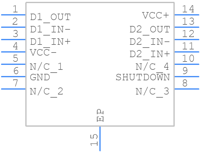 THS6093CPWPR - Texas Instruments - PCB symbol