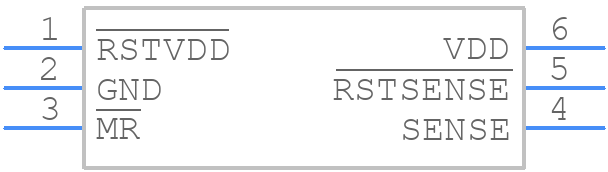 TPS3106K33DBVR/BKN - Texas Instruments - PCB symbol