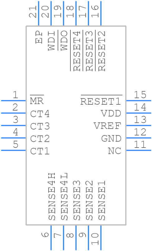 TPS386000RGPR/BKN - Texas Instruments - PCB symbol
