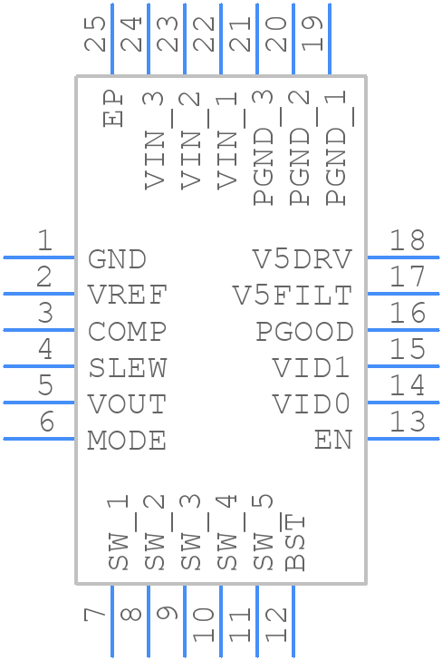 TPS51461RGET - Texas Instruments - PCB symbol