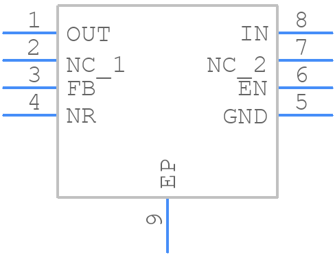 TPS79418DGNR - Texas Instruments - PCB symbol
