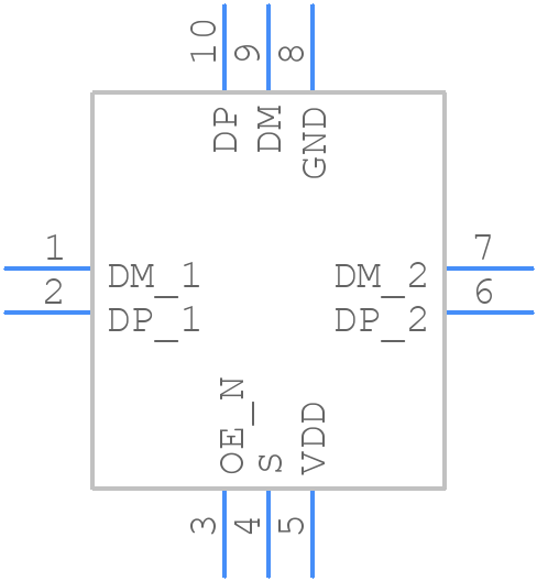 USB3740B-AI9-TR - Microchip - PCB symbol