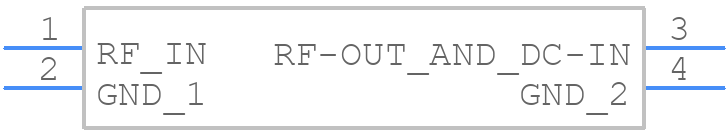 GVA-63+ - Mini-Circuits - PCB symbol