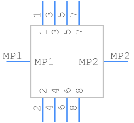 XF2J-0824-11A - Omron Electronics - PCB symbol