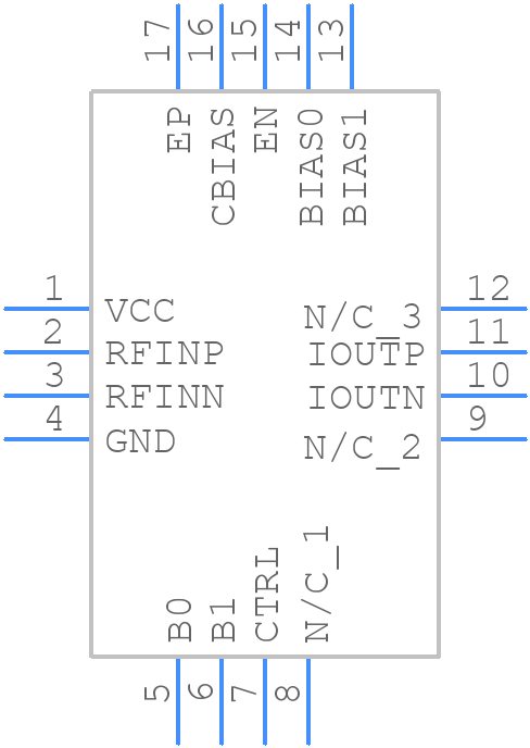 HMC794LP3E - Analog Devices - PCB symbol