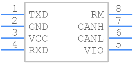 TLE9250XSJXUMA1 - Infineon - PCB symbol