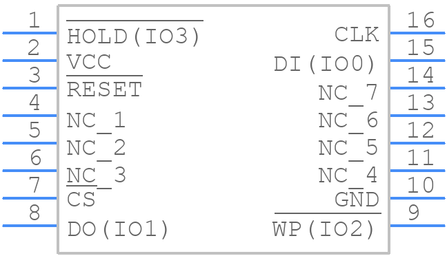 W25Q128JVFIM - Winbond - PCB symbol