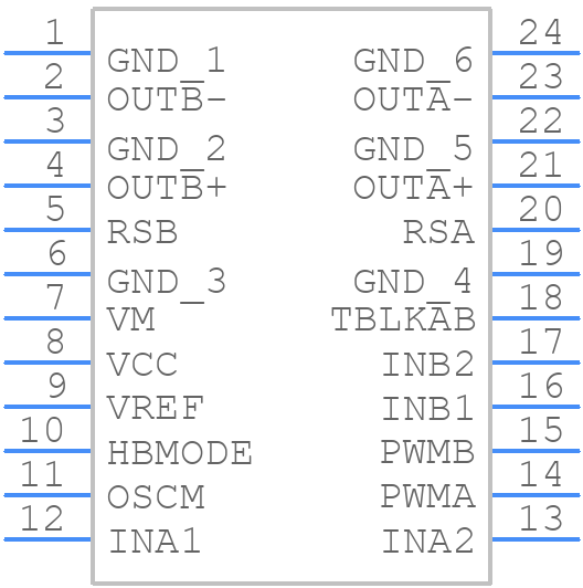 TB67H400ANG - Toshiba - PCB symbol