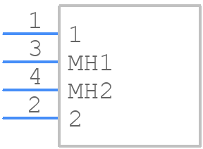 BX0036 - Bulgin - PCB symbol