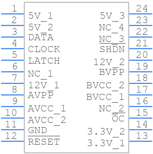 TPS2224ADBR - Texas Instruments - PCB symbol