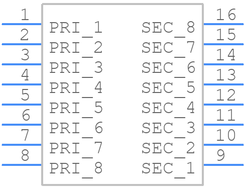H1197NLT - Yageo Group - PCB symbol