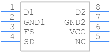 MAX845ESA+ - Analog Devices - PCB symbol