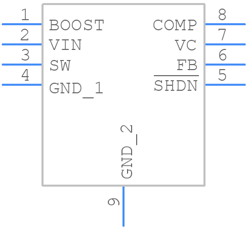 LT1936IMS8E#PBF - Analog Devices - PCB symbol