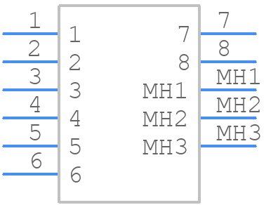 SACC-CI-M12FS-8CON-L180-10G - Phoenix Contact - PCB symbol