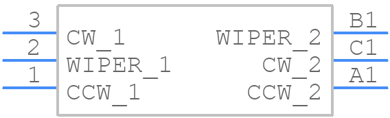 3310H-001-202L - Bourns - PCB symbol