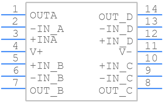 ADA4077-4ARZ-RL - Analog Devices - PCB symbol