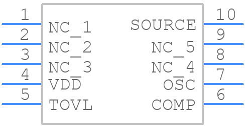 VIPER53SP-E - STMicroelectronics - PCB symbol