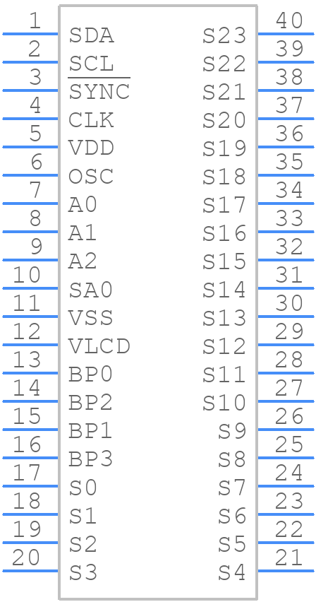 PCF8566T/1,112 - NXP - PCB symbol