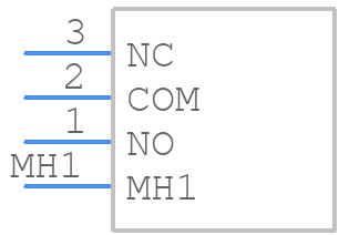 TMS1T5B2M7RE - TE Connectivity - PCB symbol