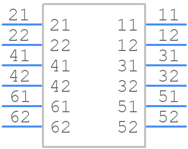 0399100106 - Molex - PCB symbol