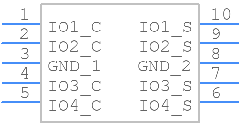 ESD224DQAR - Texas Instruments - PCB symbol