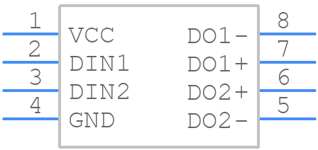 MAX9112ESA+T - Analog Devices - PCB symbol
