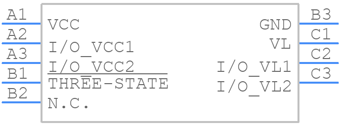 MAX3373EEBL+T - Analog Devices - PCB symbol