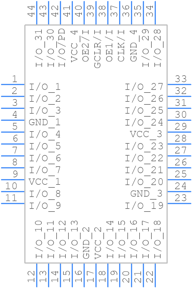 ATF1500AL-20AU - Microchip - PCB symbol