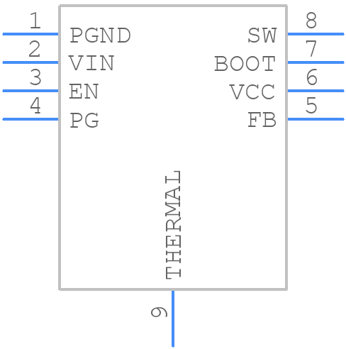 LMR36510FADDAR - Texas Instruments - PCB symbol