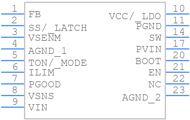 IR3888MTRPBFAUMA1 - Infineon - PCB symbol