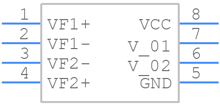 HCPL2631SDM - onsemi - PCB symbol