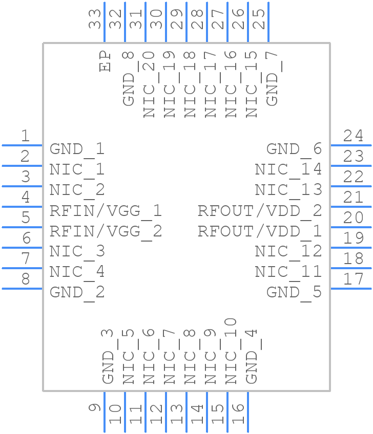 HMC1099LP5DE - Analog Devices - PCB symbol