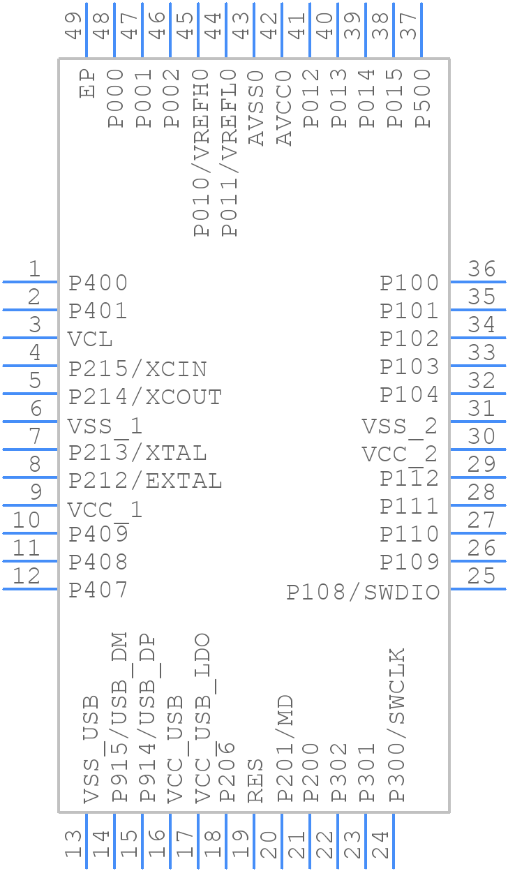 R7FS128783A01CNE#AC1 - Renesas Electronics - PCB symbol